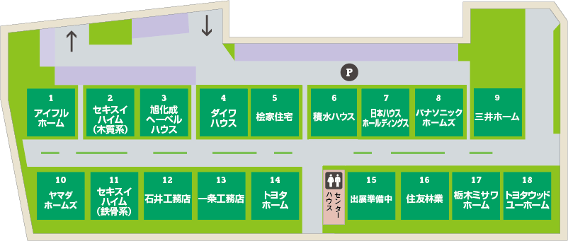 TBSハウジング宇都宮ベルモール会場のマップ
