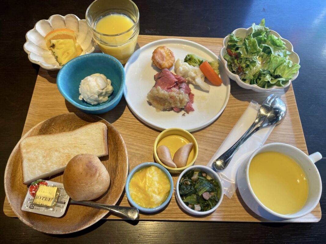ダイワロイネットホテル宇都宮の朝食ローストビーフ