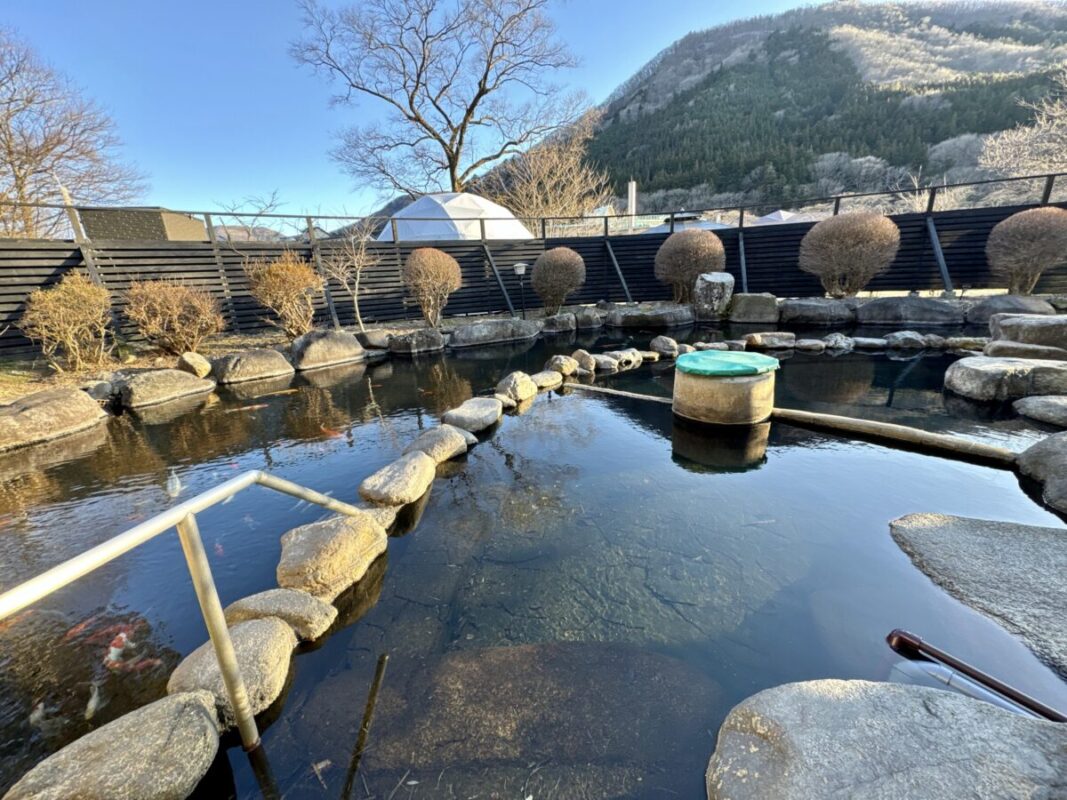 赤沢温泉旅館の露天風呂